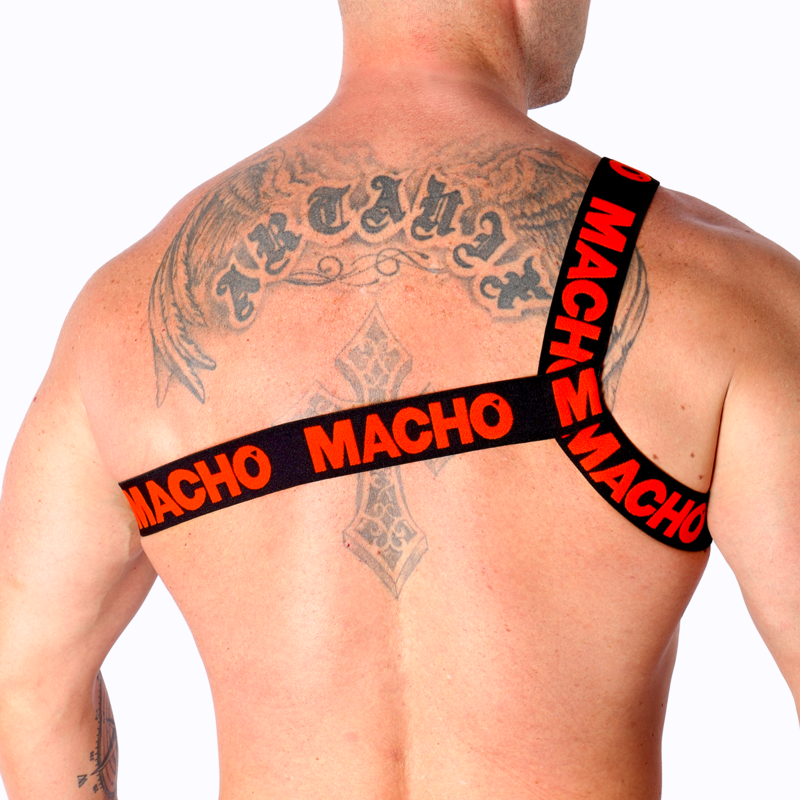 Machoroman Harness Red S/M | Niks.fi verkkokauppa
