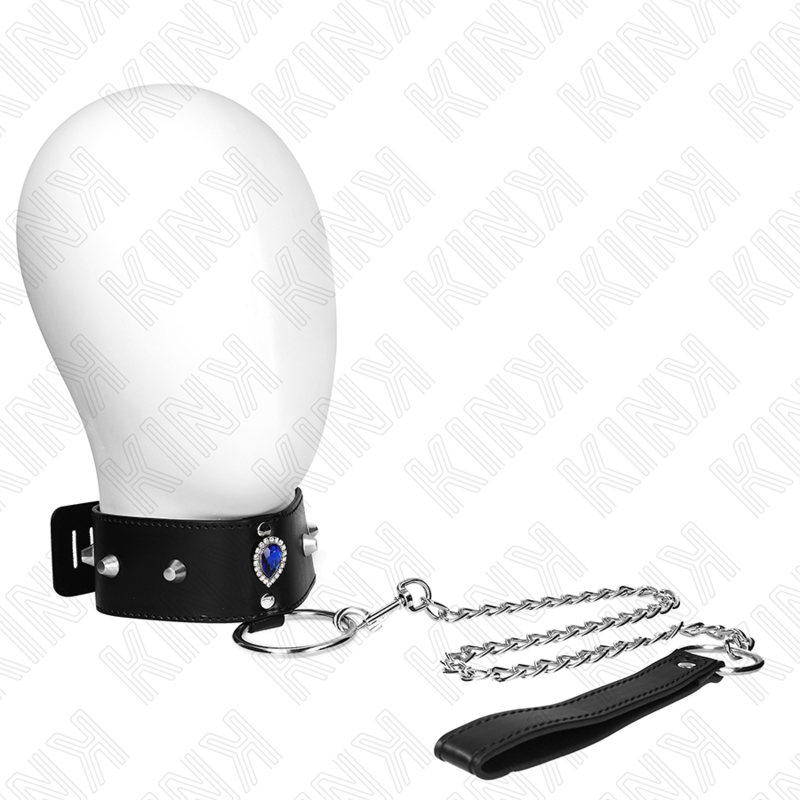 Kinknecklace 65 Cm With Strap With Blue Diamonds Adjustable 36-43 Cm X 5 Cm | Niks.fi verkkokauppa