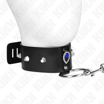 Kinknecklace 65 Cm With Strap With Blue Diamonds Adjustable 36-43 Cm X 5 Cm | Niks.fi verkkokauppa