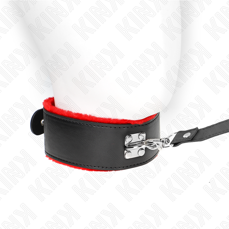 Kinknecklace With Belt 116 Cm With Red Leather Strap Adjustable 40-48 Cm X 6 Cm | Niks.fi verkkokauppa