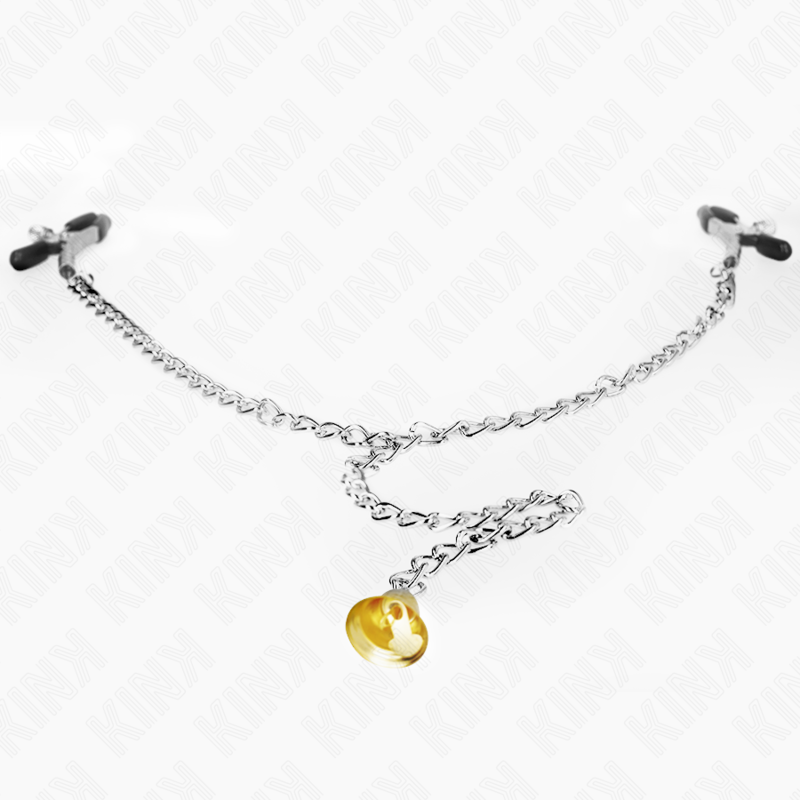 Kinkchain Nipple Clamps With Horn Pendant 30 Cm | Niks.fi verkkokauppa