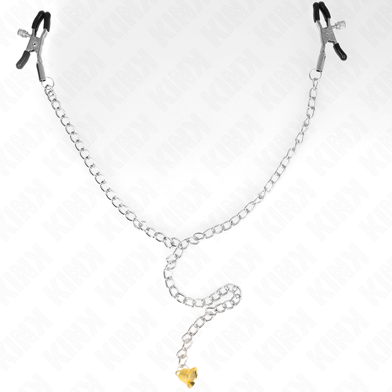 Kinkchain Nipple Clamps With Horn Pendant 30 Cm | Niks.fi verkkokauppa