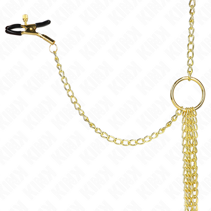 Kink4 Nipple And Clit Clamps Adjustable Gold | Niks.fi verkkokauppa
