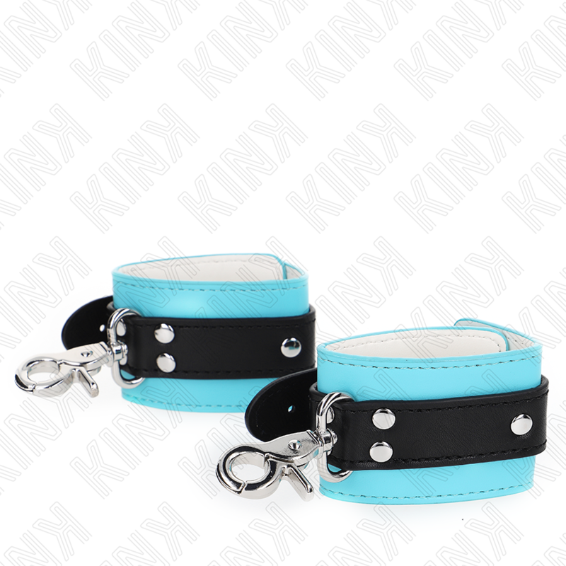 Kinkpremium Lockable Wrist Restraints Black / Blue Adjustable 21-28 Cm X 5.5 Cm | Niks.fi verkkokauppa