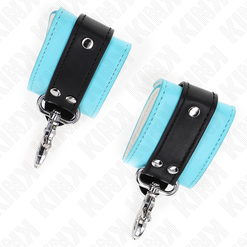 Kinkpremium Lockable Wrist Restraints Black / Blue Adjustable 21-28 Cm X 5.5 Cm | Niks.fi verkkokauppa