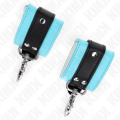 Kinkpremium Lockable Wrist Restraints Black / Blue Adjustable 21-28 Cm X 5.5 Cm | Niks.fi verkkokauppa