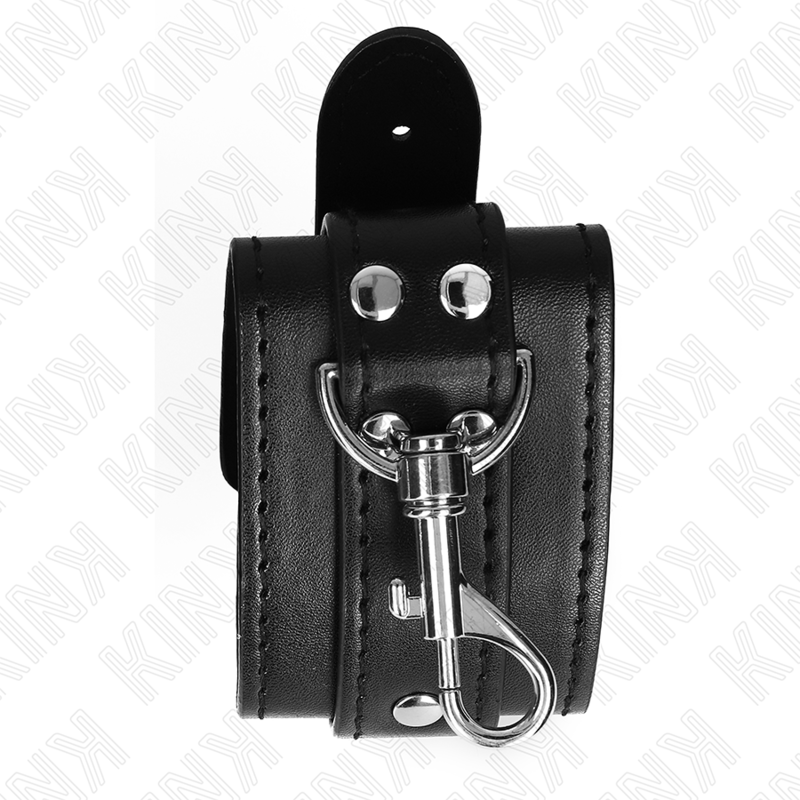 Kinklockable Dungeon Wrist Restraints Black Adjustable 21-28 Cm X 5.5 Cm | Niks.fi verkkokauppa