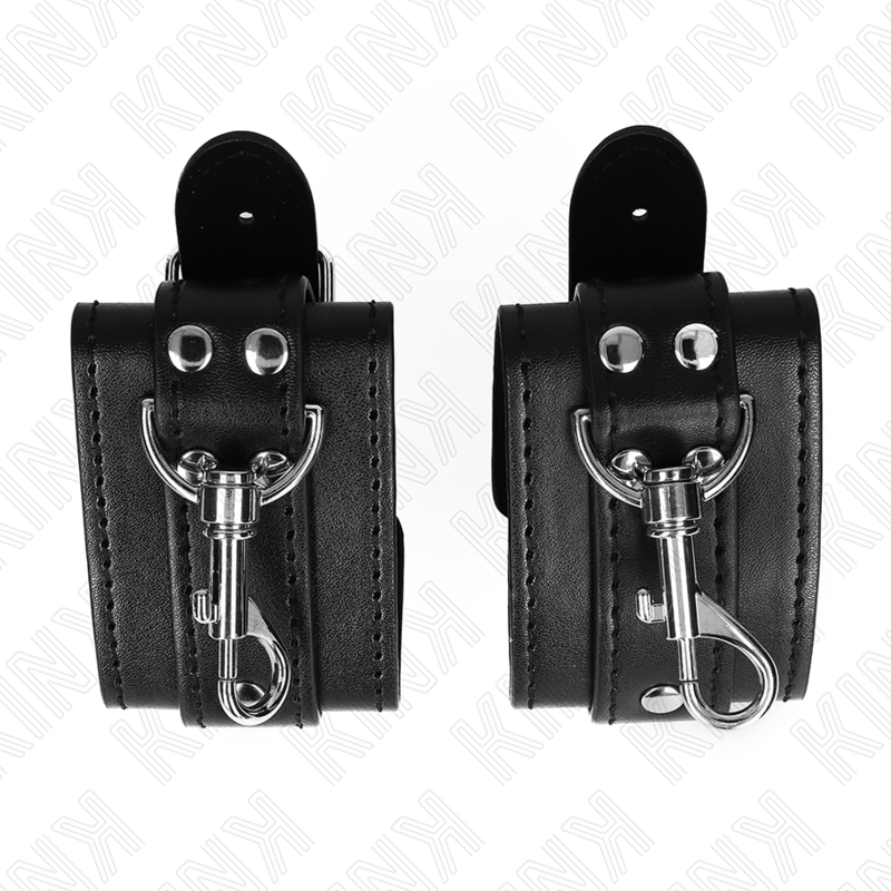 Kinklockable Dungeon Wrist Restraints Black Adjustable 21-28 Cm X 5.5 Cm | Niks.fi verkkokauppa