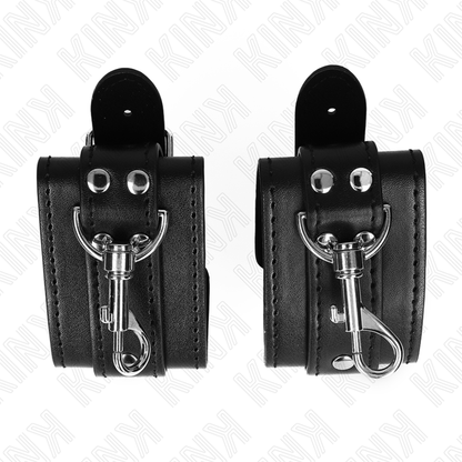 Kinklockable Dungeon Wrist Restraints Black Adjustable 21-28 Cm X 5.5 Cm | Niks.fi verkkokauppa
