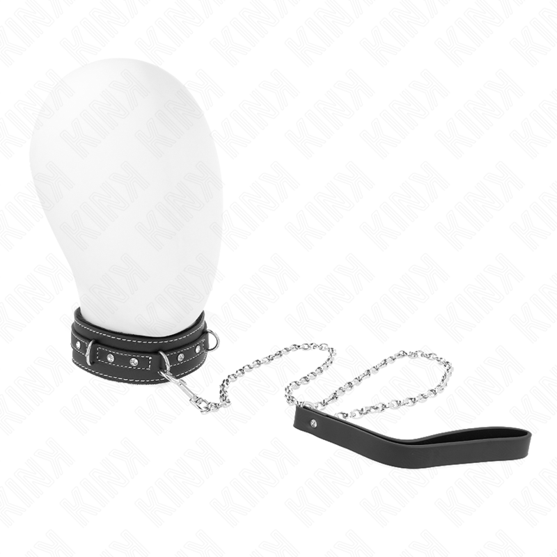 Kinkpvc Leather Necklace With Belt 105 Cm Rhinestone Rivet 41.5 X 4 Cm | Niks.fi verkkokauppa