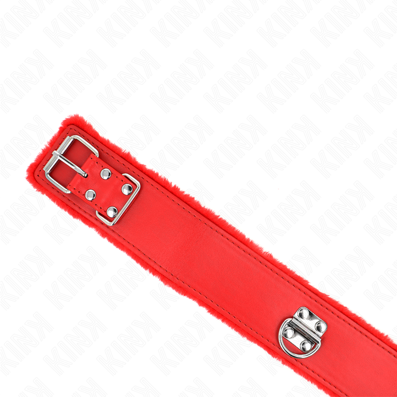 Kinknecklace With Leash 116 Cm With Silver Studs Model 4 Red Adjustable 40-48 Cm X 6 Cm | Niks.fi verkkokauppa