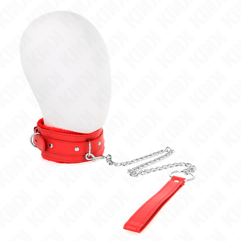 Kinkcollar With Leash 65 Cm With Restrictions Red 36-42 Cm X 5.5 Cm | Niks.fi verkkokauppa