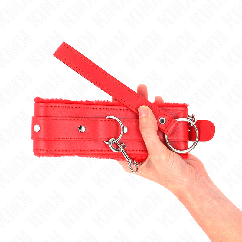 Kinkcollar With Leash 65 Cm With Restrictions Red 36-42 Cm X 5.5 Cm | Niks.fi verkkokauppa