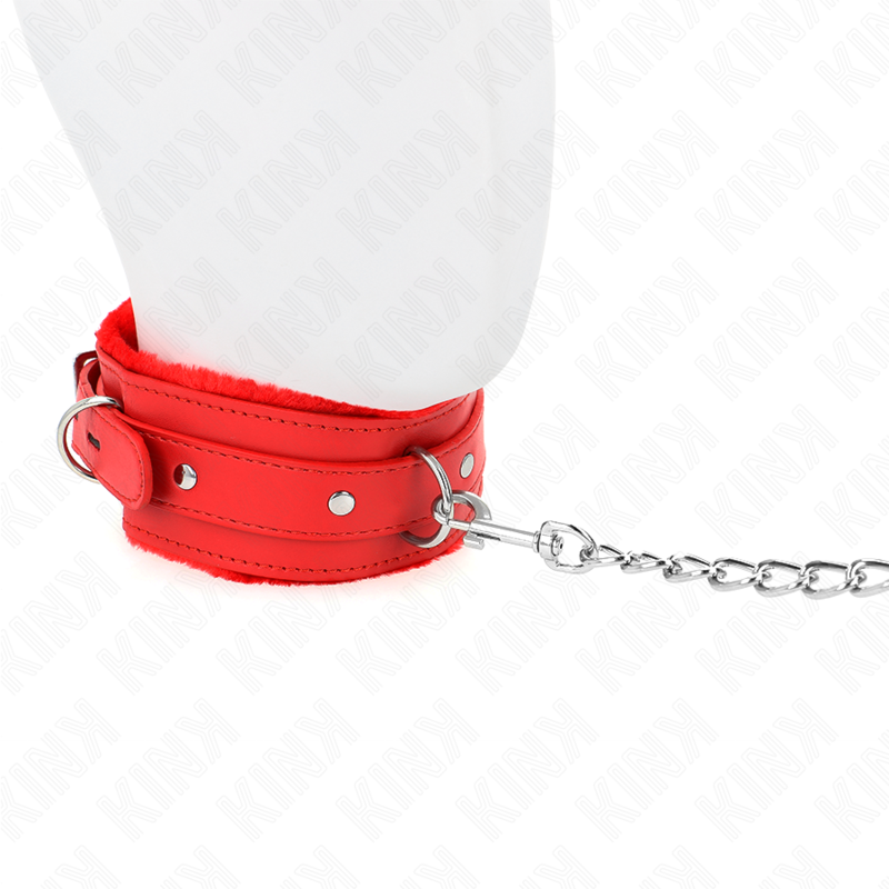 Kinkcollar With Leash 65 Cm With Restrictions Red 36-42 Cm X 5.5 Cm | Niks.fi verkkokauppa