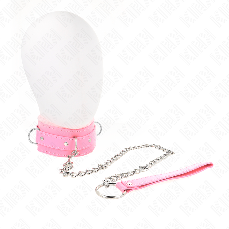 Kinkcollar With Leash 65 Cm With Restrictions Pink 36-42 Cm X 5.5 Cm | Niks.fi verkkokauppa