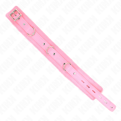 Kinkcollar With Leash 65 Cm With Restrictions Pink 36-42 Cm X 5.5 Cm | Niks.fi verkkokauppa
