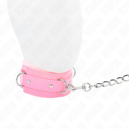 Kinkcollar With Leash 65 Cm With Restrictions Pink 36-42 Cm X 5.5 Cm | Niks.fi verkkokauppa