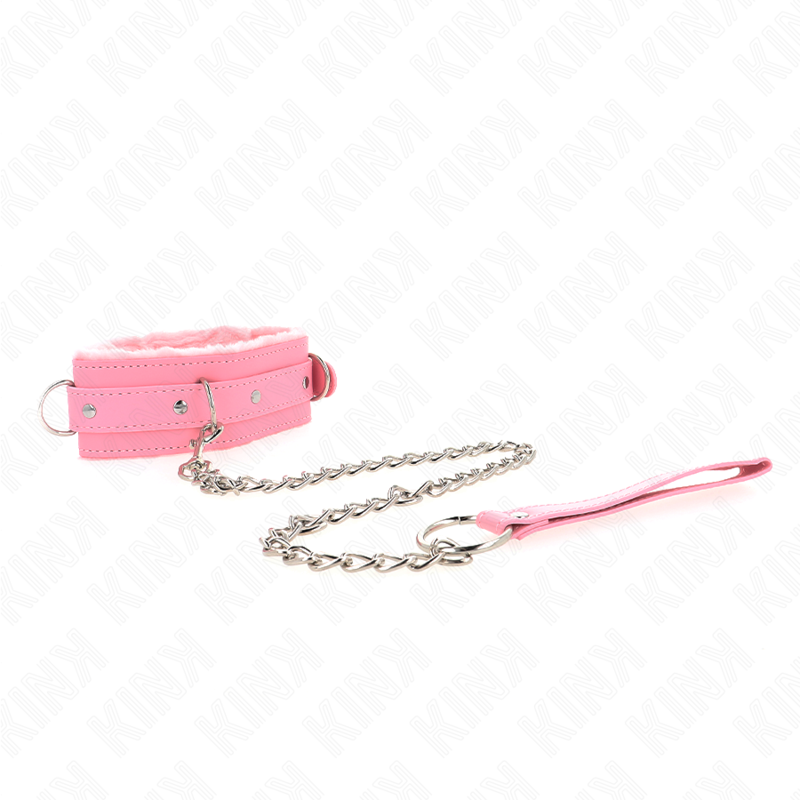 Kinkcollar With Leash 65 Cm With Restrictions Pink 36-42 Cm X 5.5 Cm | Niks.fi verkkokauppa