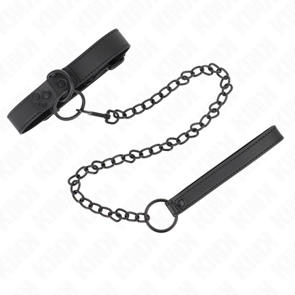 Kinkcollar With Dark Leash 65 Cm Adjustable 37-54 Cm X 3 Cm | Niks.fi verkkokauppa
