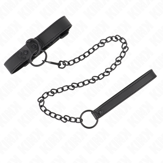 Kinkcollar With Dark Leash 65 Cm Adjustable 37-54 Cm X 3 Cm | Niks.fi verkkokauppa