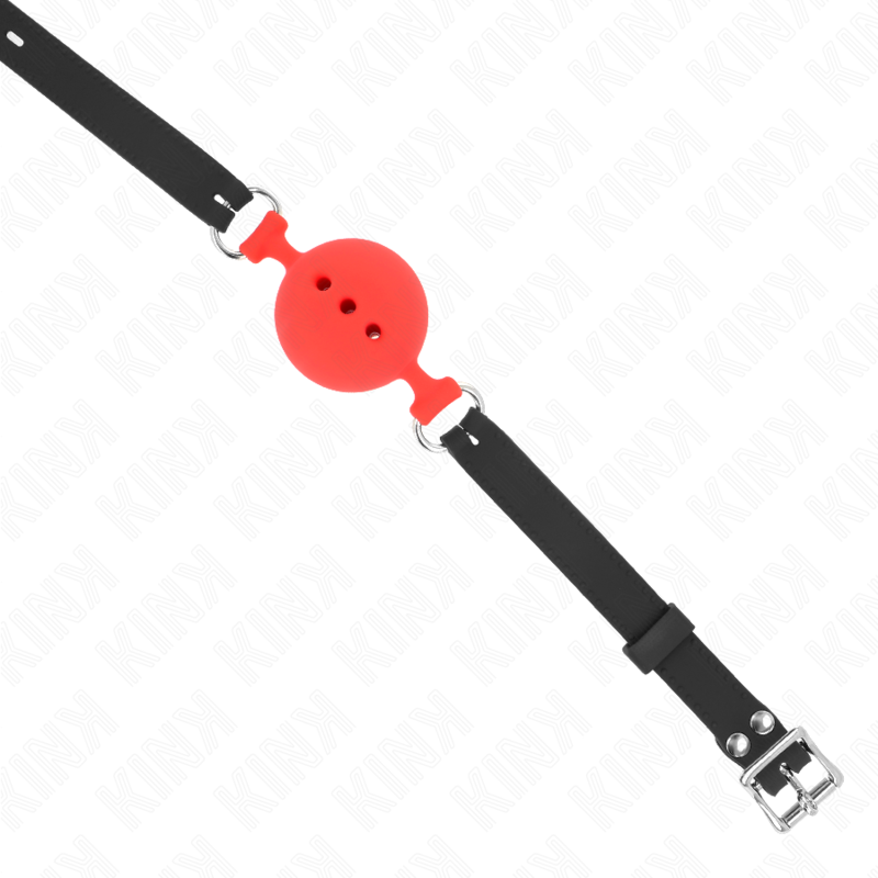 Kinkfull Silicone Gag 55 X 2 Cm With 5 Cm Ball Size L Red Adjustable 35-51 Cm | Niks.fi verkkokauppa