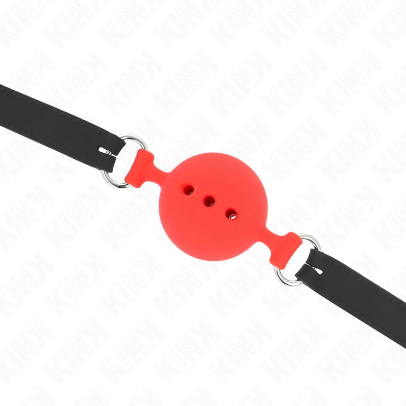 Kinkfull Silicone Gag 55 X 2 Cm With 5 Cm Ball Size L Red Adjustable 35-51 Cm | Niks.fi verkkokauppa