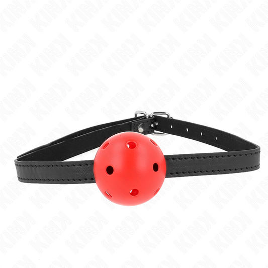 Kinksimplicity Red Breathable 4.5 Cm Ball Gag 62 X 1.5 Cm | Niks.fi verkkokauppa