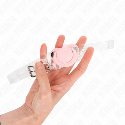 Kinkpink Pacifier Shaped Gag 5.5 X 4 Cm Adjustable 43-60 Cm | Niks.fi verkkokauppa