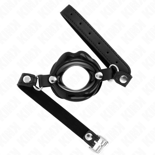 Kinklip 8 Cm Gag With Black Leatherette Strap 63 X 2 Cm Adjustable 39-58 Cm | Niks.fi verkkokauppa