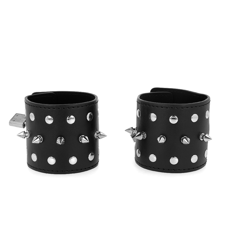 Kinkpunk Wrist Restraints With Spikes 25 X 6 Cm | Niks.fi verkkokauppa