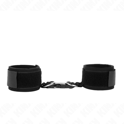Kinkneoprene Hook&Loop Fastener Wrist Restraints Black Adjustable 22-34 Cm | Niks.fi verkkokauppa