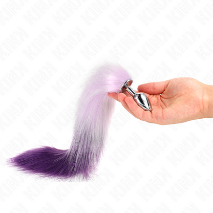 Kinkanal Plug Size S 7 X 3 Cm With Synthetic Tail 40 Cm Purple | Niks.fi verkkokauppa