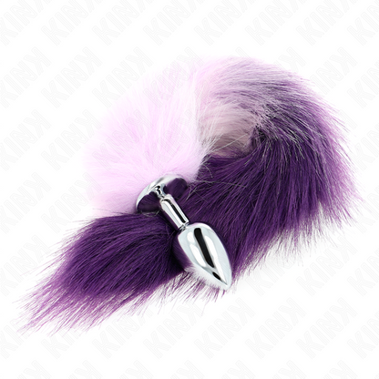 Kinkanal Plug Size S 7 X 3 Cm With Synthetic Tail 40 Cm Purple | Niks.fi verkkokauppa