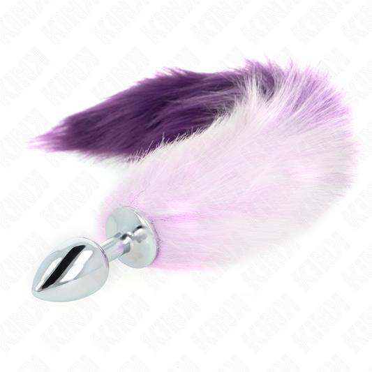 Kinkanal Plug Size S 7 X 3 Cm With Synthetic Tail 40 Cm Purple | Niks.fi verkkokauppa