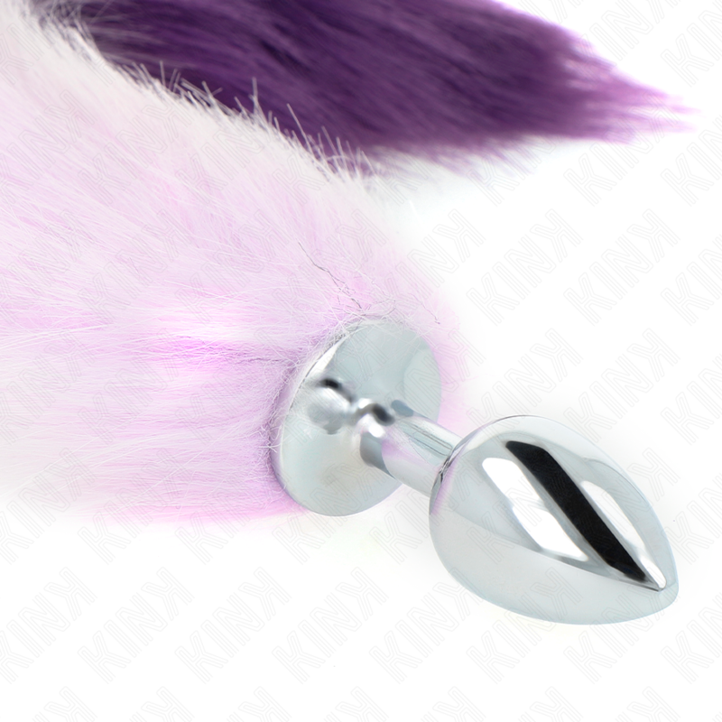 Kinkanal Plug Size S 7 X 3 Cm With Synthetic Tail 40 Cm Purple | Niks.fi verkkokauppa