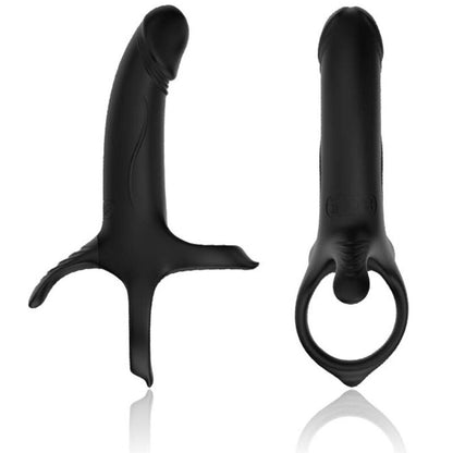 Armony dildo penisrenkaalla ja värinällä - musta