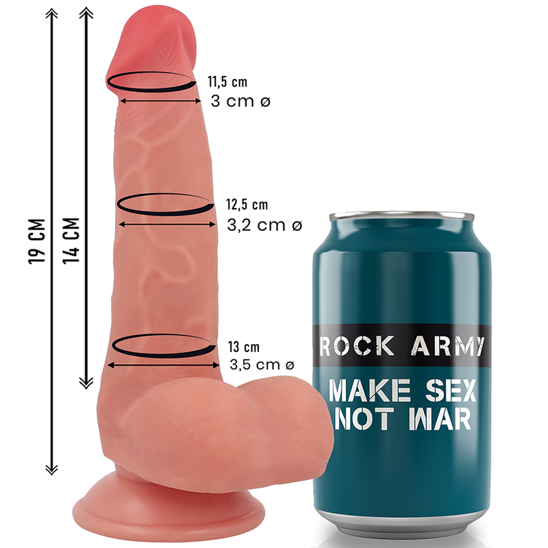 Rockarmyliquid Silicone Fox 19 Cm -O3.2 Cm | Niks.fi verkkokauppa