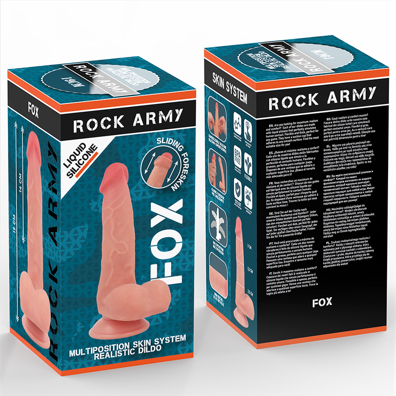 Rockarmyliquid Silicone Fox 19 Cm -O3.2 Cm | Niks.fi verkkokauppa