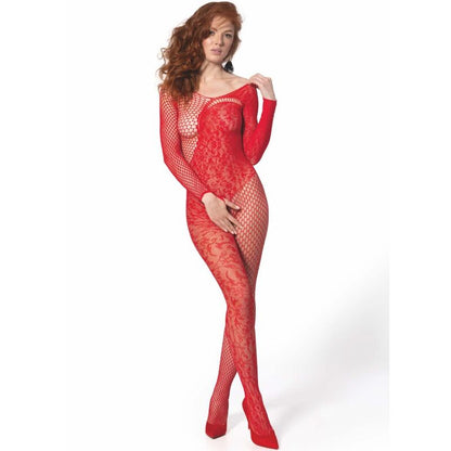 Passionbs 107 Bodystocking Red One Size | Niks.fi verkkokauppa