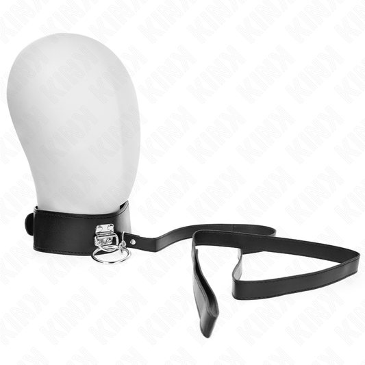 Kinkstudded Leash 116 Cm Collar With Leatherette Strap 50 X 5 Cm | Niks.fi verkkokauppa