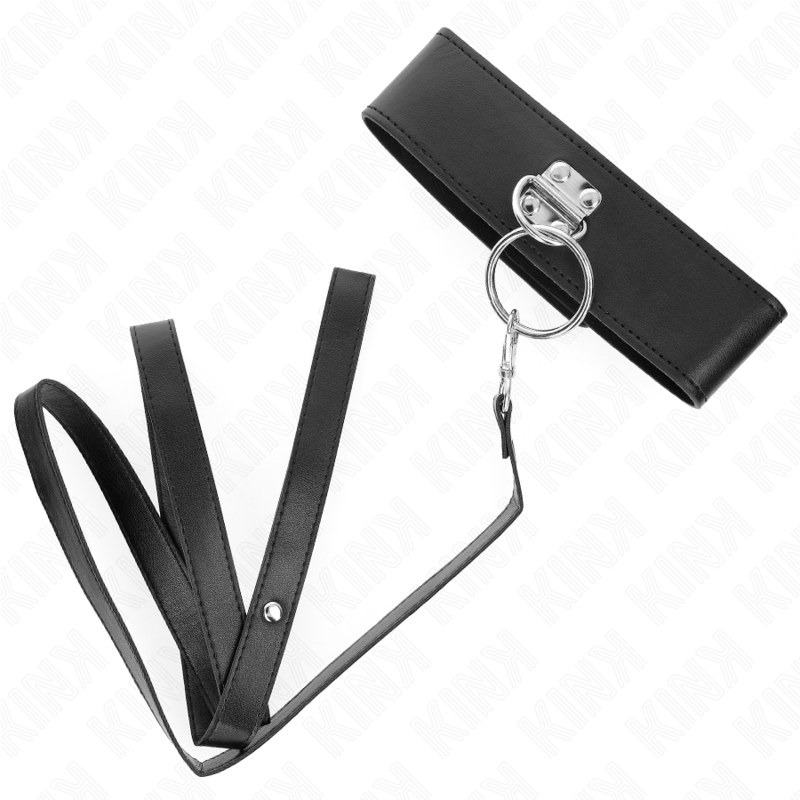 Kinkstudded Leash 116 Cm Collar With Leatherette Strap 50 X 5 Cm | Niks.fi verkkokauppa