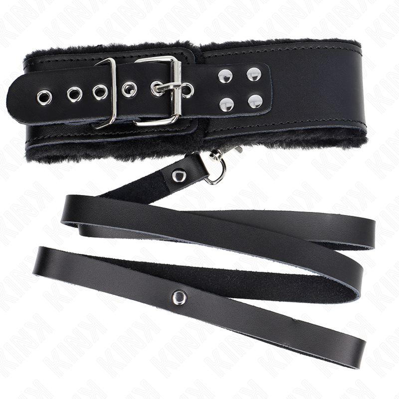 Kinknecklace With Belt 116 Cm With Black Leather Strap Adjustable 40-48 Cm X 6 Cm | Niks.fi verkkokauppa