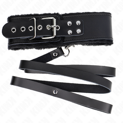 Kinknecklace With Belt 116 Cm With Black Leather Strap Adjustable 40-48 Cm X 6 Cm | Niks.fi verkkokauppa