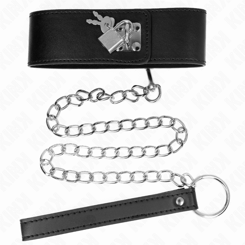 Kinknecklace With Belt 65 Cm With Wide Black Strap Adjustable 33.5-41 Cm X 5 Cm | Niks.fi verkkokauppa