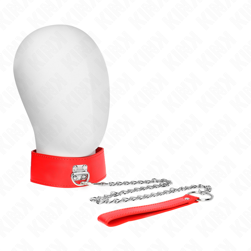 Kinknecklace With Belt 65 Cm With Wide Red Strap Adjustable 33.5-41 Cm X 5 Cm | Niks.fi verkkokauppa
