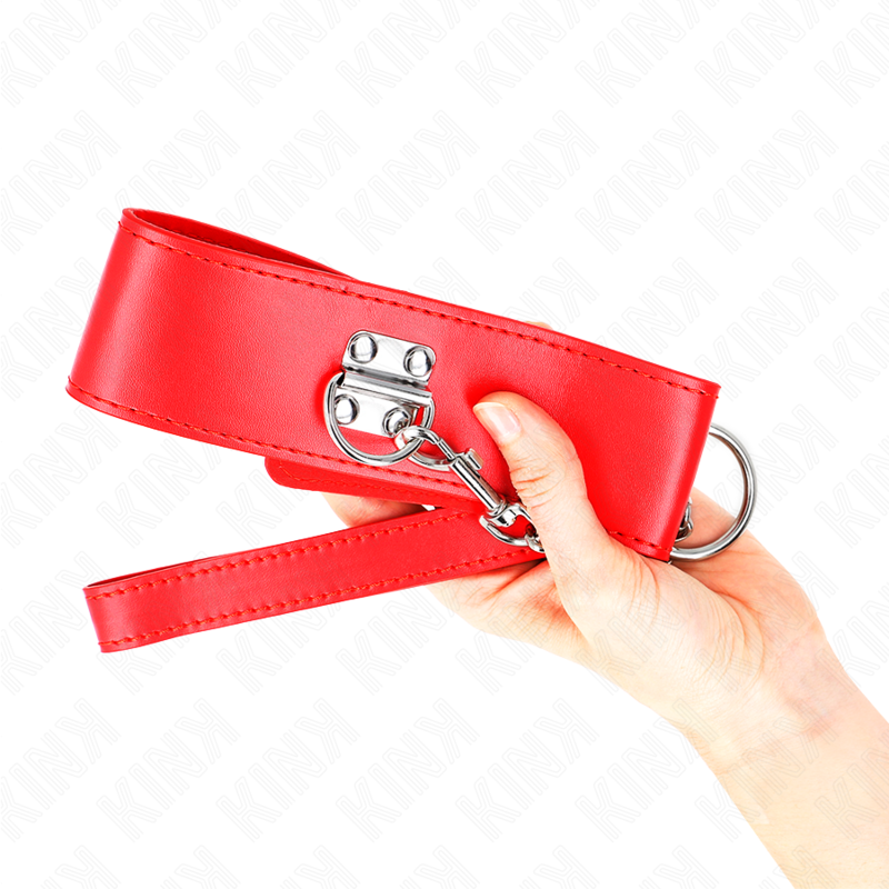 Kinknecklace With Belt 65 Cm With Wide Red Strap Adjustable 33.5-41 Cm X 5 Cm | Niks.fi verkkokauppa