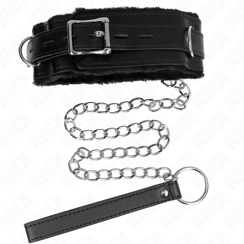 Kinkcollar With Leash 65 Cm With Restrictions Black 36-42 Cm X 5.5 Cm | Niks.fi verkkokauppa