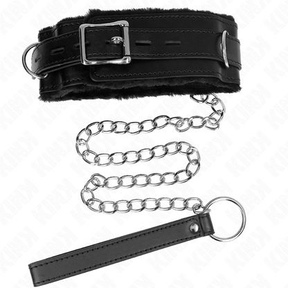 Kinkcollar With Leash 65 Cm With Restrictions Black 36-42 Cm X 5.5 Cm | Niks.fi verkkokauppa