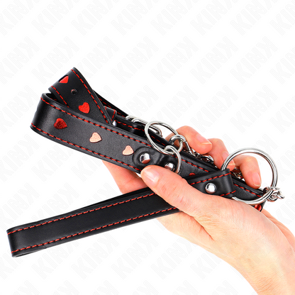 Kinknecklace With Strap 65 Cm Heart Details 52.5 X 2.5 Cm | Niks.fi verkkokauppa