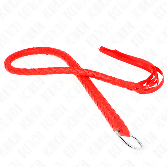 Kinksnake Whip With Red Hand Ring 65 Cm | Niks.fi verkkokauppa